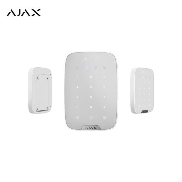 AJAX KeyPadplus Tastiera wireless e touch usata per inserire/disinserire il sistema con lettore carte e portachiavi contactless crittografati