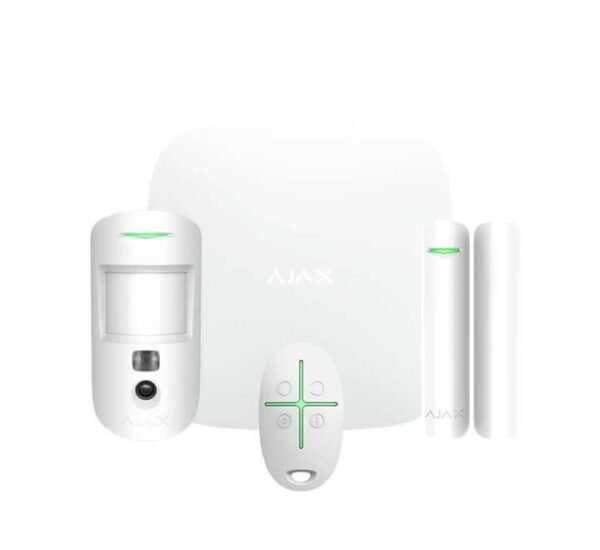 AJAX STARTERKIT Kit allarme wireless GSM con sensore, contatto magnetico e telecomando