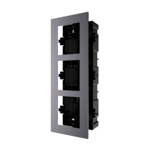 KD8 Cassetta da incasso completa di cornice a tre moduli