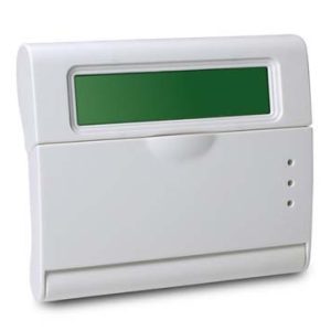 Tastiera AMC K-LCD bianca con display LCD e sportello chiuso