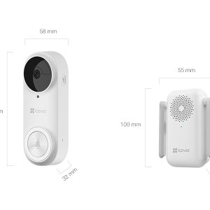 Ezviz DB2 Pro campanello Wi-Fi con batteria