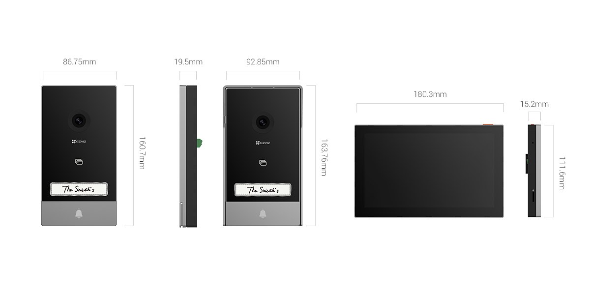 EZVIZ HP7 2K – kit videocitofonico a 2 fili con monitor da 7 pollici - immagine 2